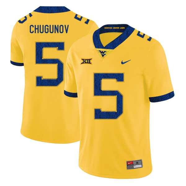 West Virginia Mountaineers 5 Chris Chugunov Yellow College Football Jersey Dzhi,We sell and wholesale West Virginia Mountaineers 5 Chris Chugunov Yellow College Football Jersey Dzhi on line form chian!